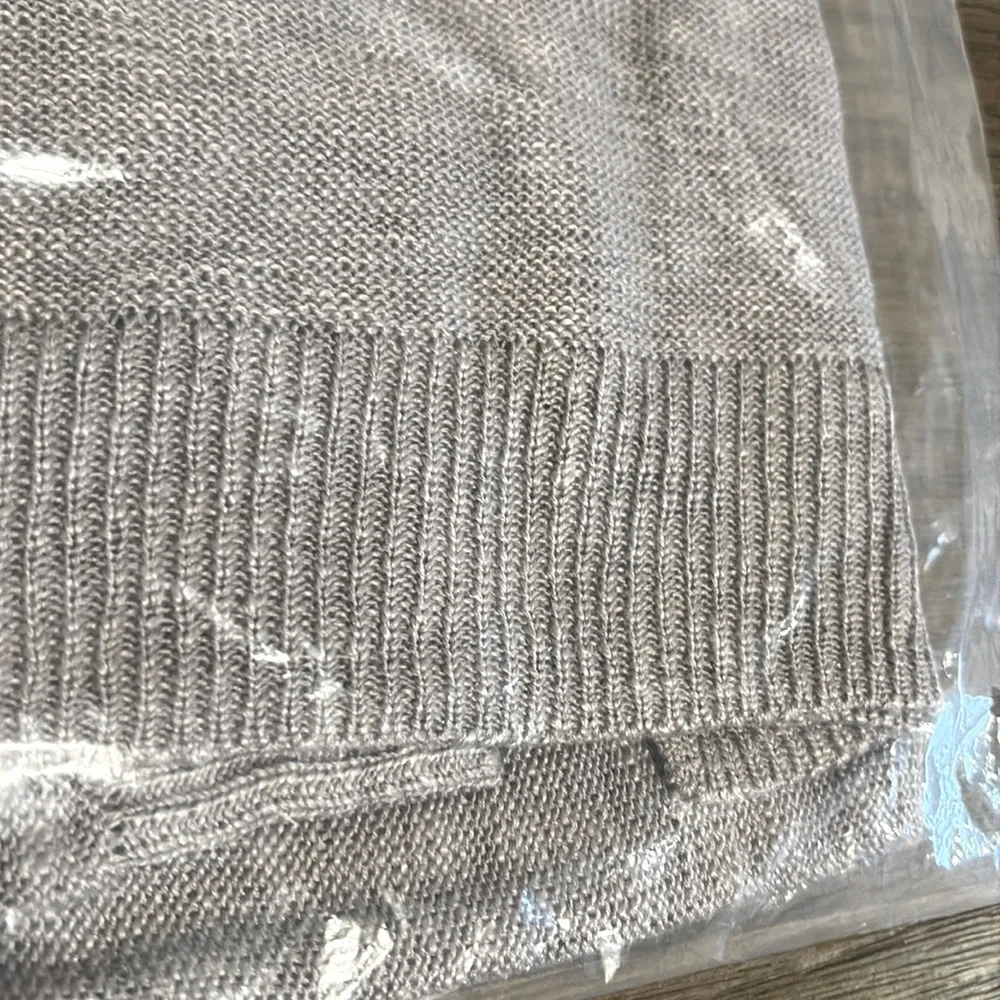 NWT [Vince Camuto] Drop Shoulder Long Sleeve Sweater in Carbon Womens Plus Sz 2x - Picture 5 of 6